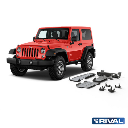 Skid Plates (Sets) Jeep Wrangler 2017-2021; 2 l. / gasoline; 3,6 l. / gasoline